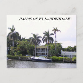 PALMEN VON FT LAUDERDALE POSTKARTE