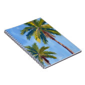 Palmen Wasserfarbe Tropisch Gemalt Notizblock (Rechte Seite)