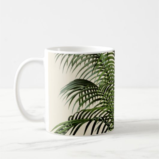 Palmen-Wedel-Kaffee-Tasse Kaffeetasse (Links)