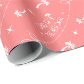 Palmen & Weihnachtsbeleuchtung Sand & Schnee | Kor Geschenkpapier (Rolleneckpunkt)