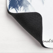 Palmen Weiße Glamour Chic Modern Tropical Mousepad (Ecke)