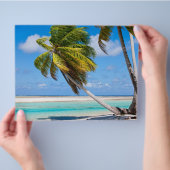 Palmenbaum am Meer Flyer (Hand)