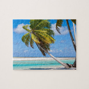 Palmenbaum am Meer Puzzle
