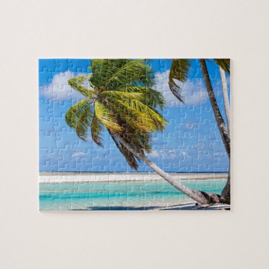Palmenbaum am Meer Puzzle (Horizontal)