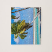 Palmenbaum am Meer Puzzle (Vertikal)