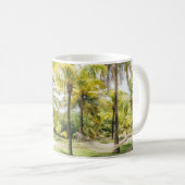 Palmenbaum am Morgen Kaffeetasse (VorderseiteRechts)