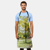 Palmenbaum am Morgen Schürze (Getragen)