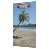 Palmenbaum am Strand Klemmbrett (Links)