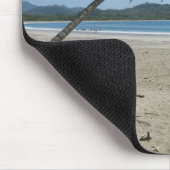 Palmenbaum am Strand Mousepad (Ecke)