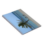 Palmenbaum am Strand Notizblock (Rechte Seite)