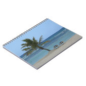 Palmenbaum am Strand Notizblock (Linke Seite)