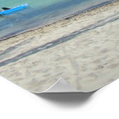 Palmenbaum am Strand Poster (Ecke)