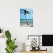 Palmenbaum am Strand Poster (Heimbüro)