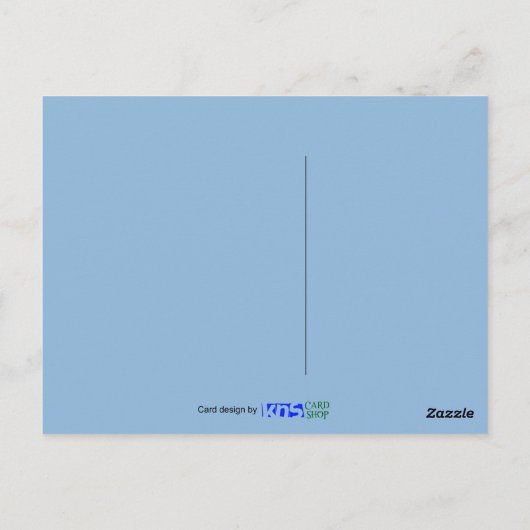 Palmenbaum am Strand Postkarte (Rückseite)