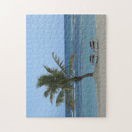 Palmenbaum am Strand Puzzle