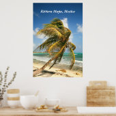 Palmenbaum an der Riviera Maya, Mexiko-Poster Poster (Küche)