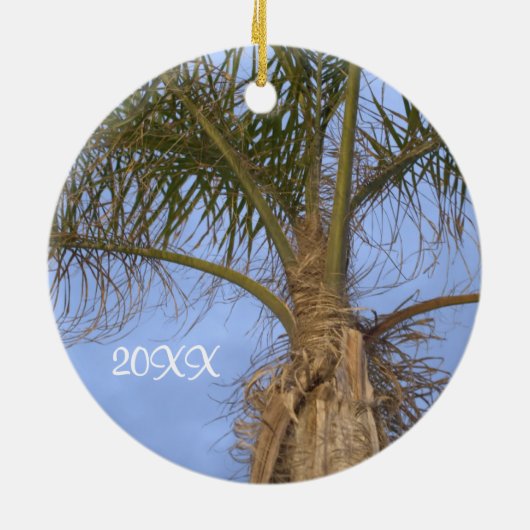 Palmenbaum Angenehm, NJ-Ornament-ZOLLDATUM Keramikornament (Hinten)