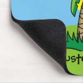 Palmenbaum Cartoon-Mauspad Mousepad (Ecke)