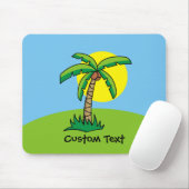 Palmenbaum Cartoon-Mauspad Mousepad (Mit Mouse)