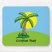 Palmenbaum Cartoon-Mauspad Mousepad (Vorne)