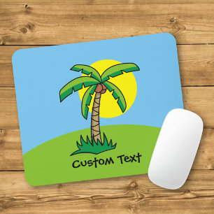 Palmenbaum Cartoon-Mauspad Mousepad