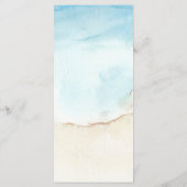 Palmenbaum Exotischer tropischer Strand Lasst uns Menükarte (Rückseite)