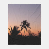 Palmenbaum-Foto Fleecedecke (Vorderseite)