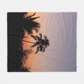 Palmenbaum-Foto Fleecedecke (Vorderseite (Horizontal))