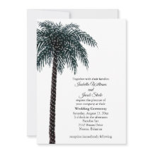 Palmenbaum für klassische String-Lights Einladung