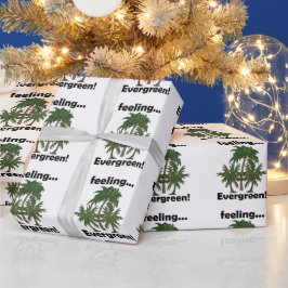 Palmenbaum Gefühl Immergrün Tropischer Geburtstag Geschenkpapier