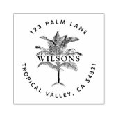 Palmenbaum gummistempel (Prägung)