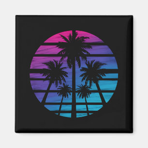Palmenbaum Hawaiianischer Strand Sommerurlaub Magnet