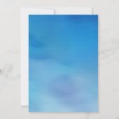 Palmenbaum Hochzeit einladen Wasserfarbe Einladung (Rückseite)