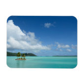 Palmenbaum im rechteckigen Magneten der Bora Bora Magnet (Horizontal)