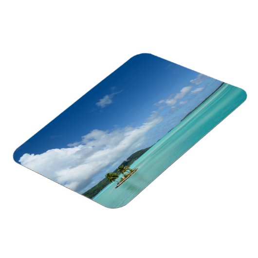 Palmenbaum im rechteckigen Magneten der Bora Bora Magnet (Linke Seite)