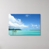 Palmenbaum in Bora Bora Leinwanddruck (Vorderseite)