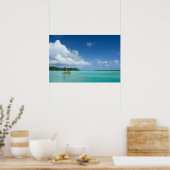 Palmenbaum in Bora Bora Poster (Küche)