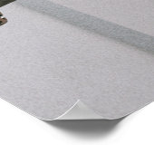 Palmenbaum in der Nähe von weißem Beton Gebäude Poster (Ecke)