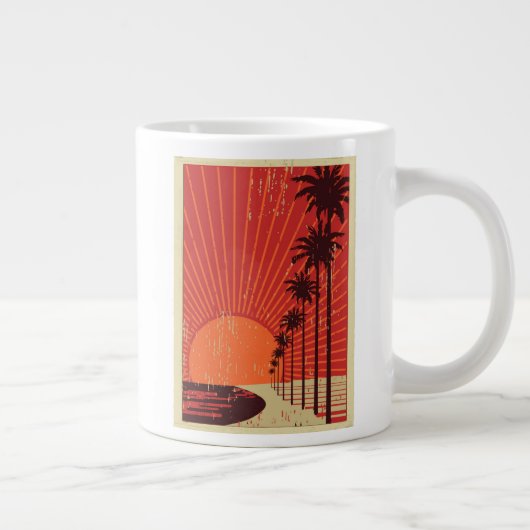 Palmenbaum Jumbo-Tasse (Rechts)