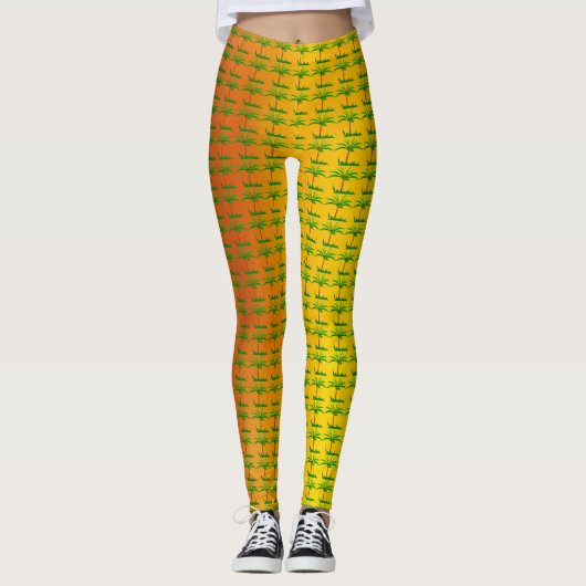 Palmenbaum Leggings (Vorderseite)