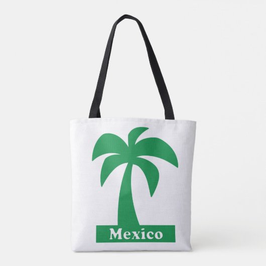 Palmenbaum (Mexiko-Urlaub) - Custom All-over-Prin Tasche (Rückseite)