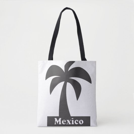 Palmenbaum (Mexiko-Urlaub) - Custom All-over-Prin Tasche (Vorderseite)