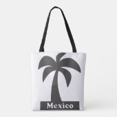 Palmenbaum (Mexiko-Urlaub) - Custom All-over-Prin Tasche (Rückseite)