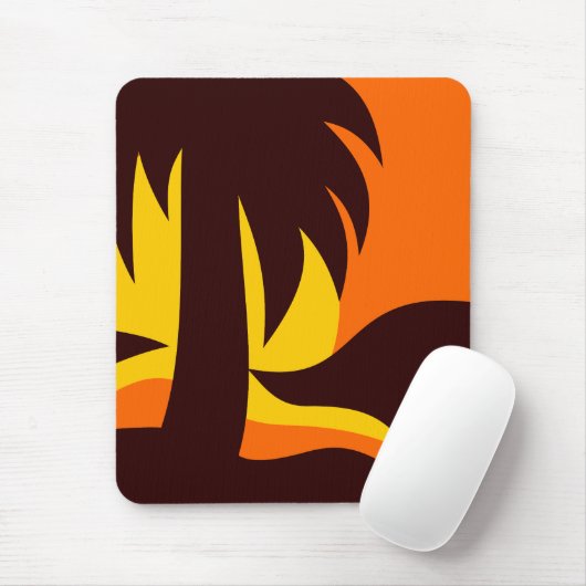 Palmenbaum mit Wasser Mousepad (Mit Mouse)