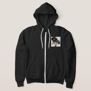 Palmenbaum-Motivationskunst – Vollständig anpassba Hoodie