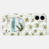Palmenbaum Ozeanparadies Case-Mate iPhone Hülle (Rückseite (Horizontal))