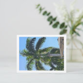 Palmenbaum Postkarte (Stehend Vorderseite)