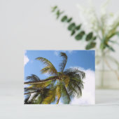 Palmenbaum Postkarte (Stehend Vorderseite)