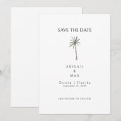 Palmenbaum Save the Date (Vorne/Hinten)