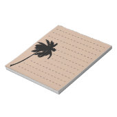 Palmenbaum-Silhouette benutzerdefinierte Farbe lin Notizblock (Rotiert)